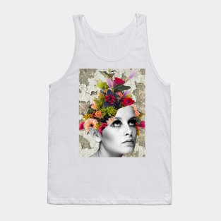 Posing - Surreal/Collage Art Tank Top